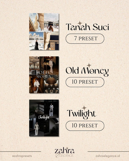 MUSLIMAH AESTHETIC BUNDLE 16 COLLECTIONS [170+ PRESETS]