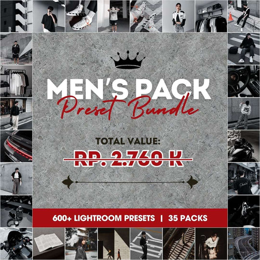 MEN'S PACK PRESETS BUNDLE 35 COLLECTIONS [600+ PRESETS]