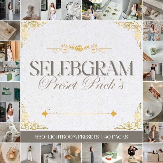 SELEBGRAM PRESET PACK 40 COLLECTIONS [550+ PRESETS]