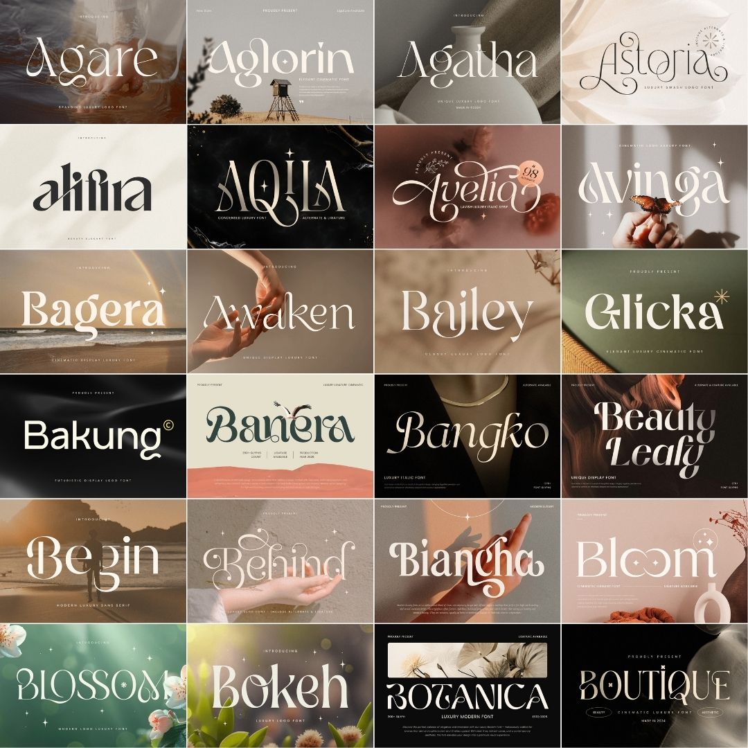 [BONUS] 100 Premium Font Bundle – Perfect for UMKM & Content Creator