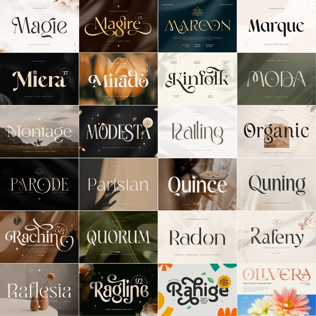 [BONUS] 100 Premium Font Bundle – Perfect for UMKM & Content Creator