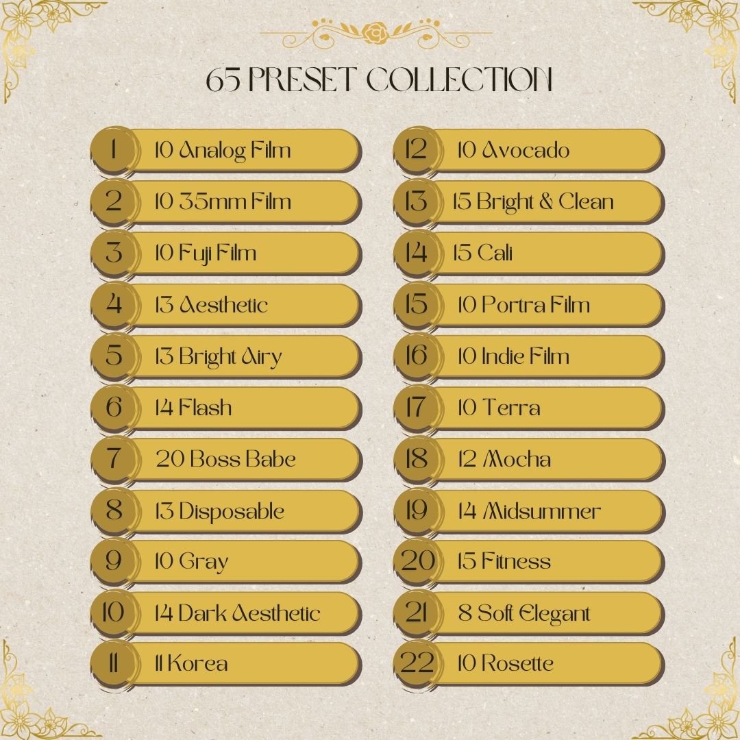 ALL - IN - ONE PRESETS BUNDLE 65 COLLECTIONS [800+ PRESETS] - ArtistryTone