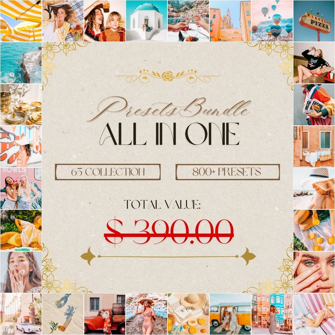 ALL - IN - ONE PRESETS BUNDLE 65 COLLECTIONS [800+ PRESETS] - ArtistryTone