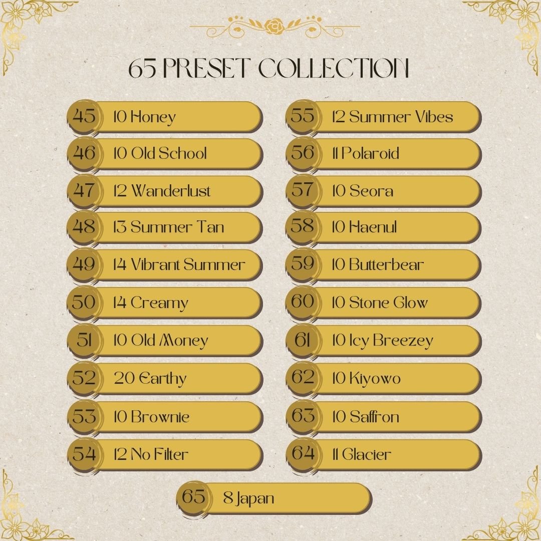 ALL - IN - ONE PRESETS BUNDLE 65 COLLECTIONS [800+ PRESETS] - ArtistryTone